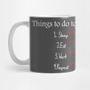 Things to Do Mug